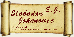 Slobodan Jokanović vizit kartica